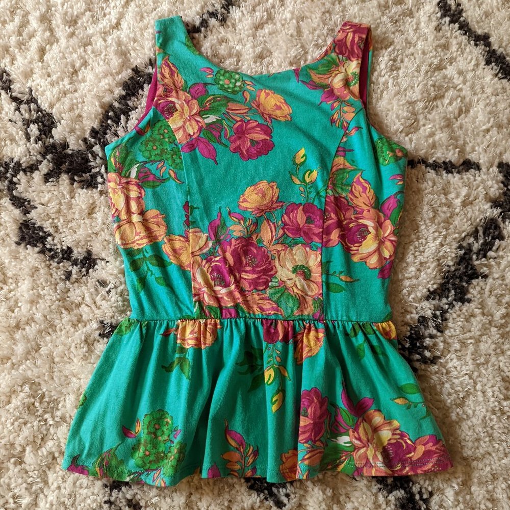Floral Peplum Top